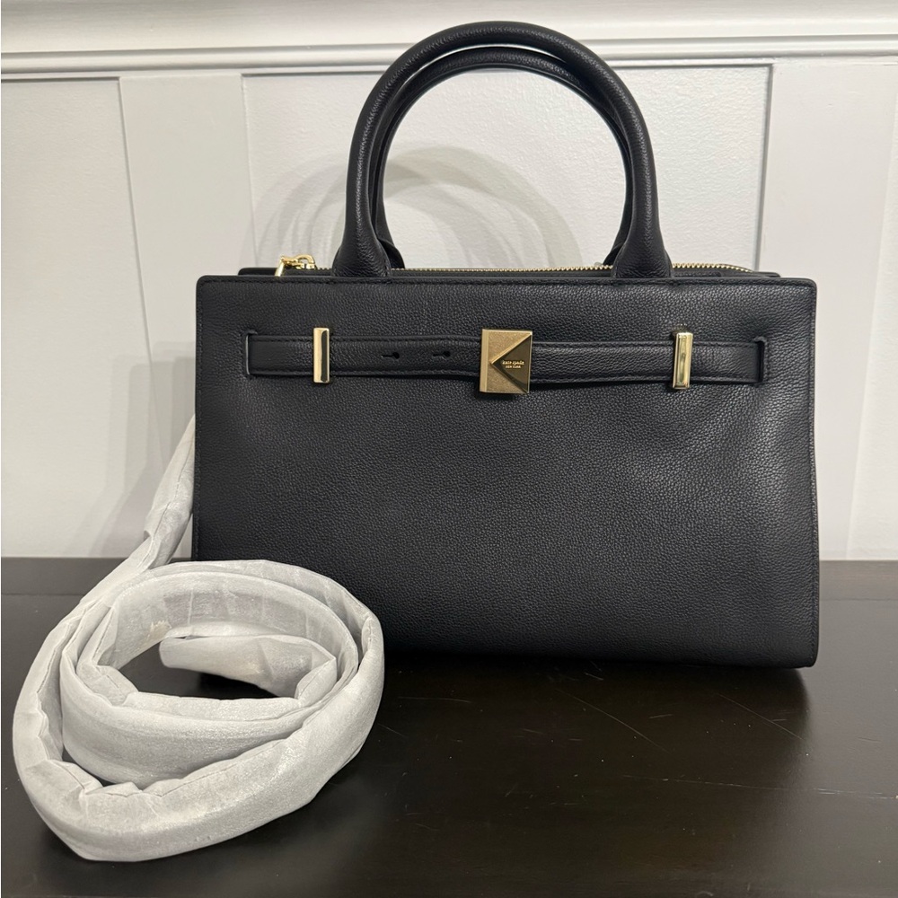Kate Spade New York Deco Medium Satchel Bag (NWT) - Black